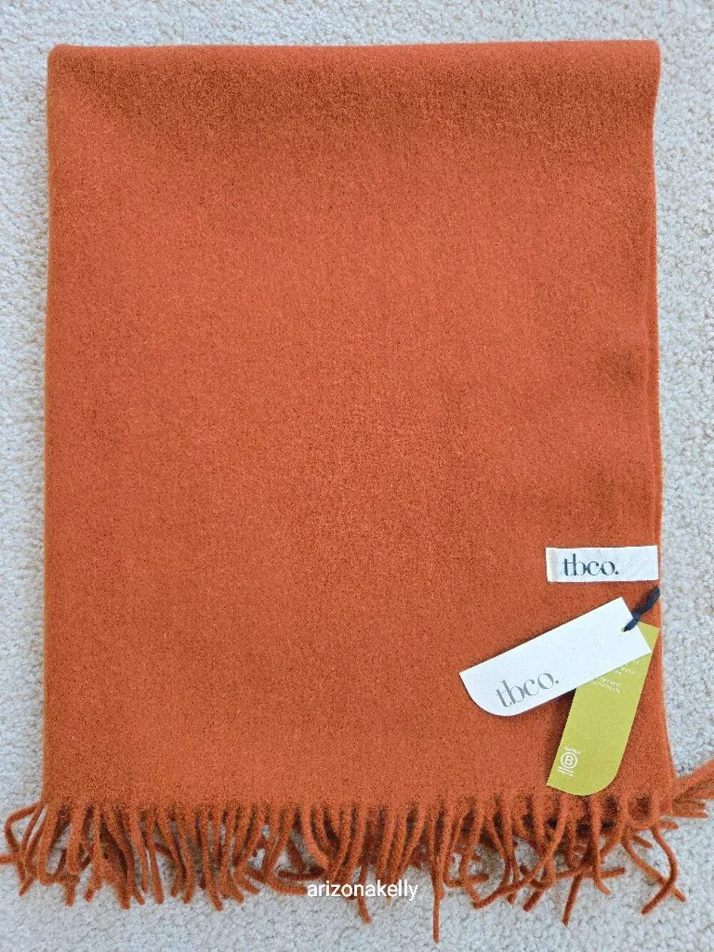 NWT tbco Lambswool Rust Scarf Scotland